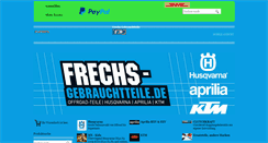 Desktop Screenshot of frechs-gebrauchtteile.de
